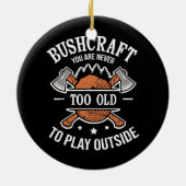 お前は外に出るには年を取り過ぎな遊いさ セラミックオーナメント (裏面)