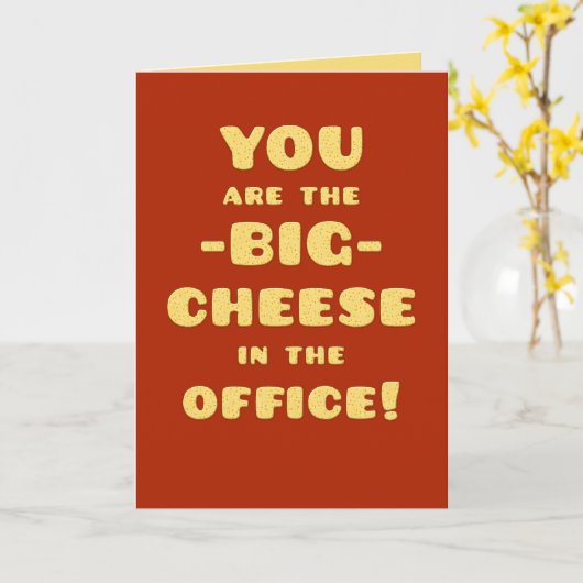 お前は大きなボスの日だ カード (黄色い花)