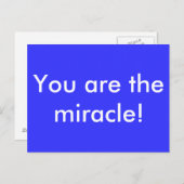 お前は奇跡だ！ ポストカード (正面/裏面)
