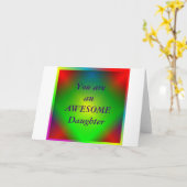 「お前は娘素晴らしだ」グリーティングカード カード (黄色い花)