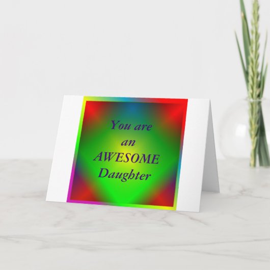 「お前は娘素晴らしだ」グリーティングカード カード (正面)