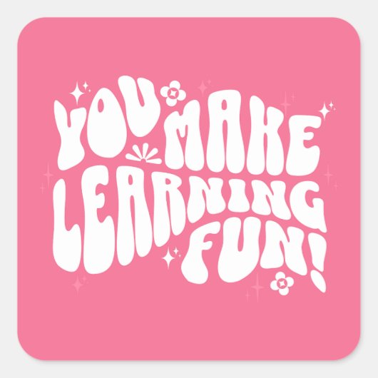 お前は学おもしろいだ！ スクエアシール (正面)