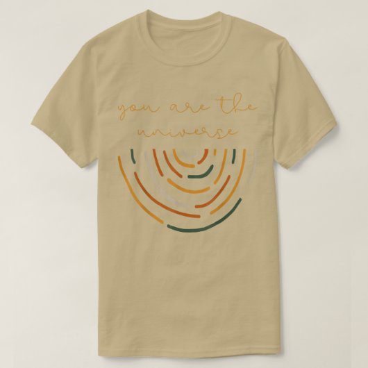 お前は宇宙のインスパイア星の夜空ガラだ Tシャツ (デザイン正面)