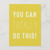 お前は完全にできるんだ! |モダンおもしろい黄引用文 ポストカード (正面)