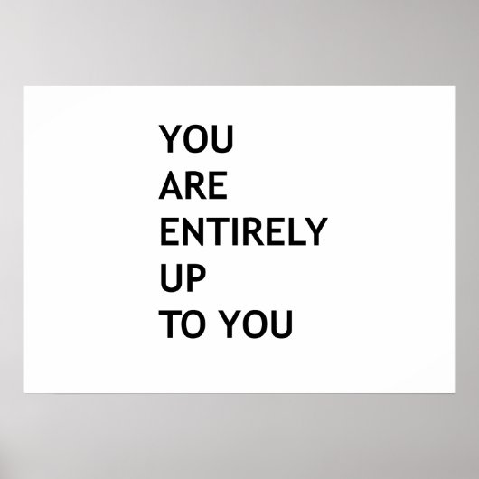 お前は完全に自分の責任を負う ポスター (正面)