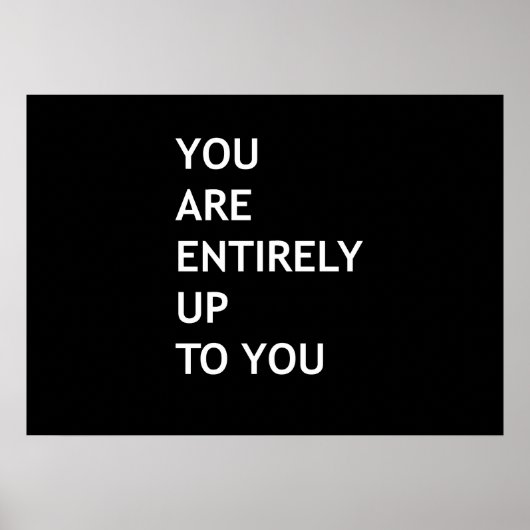 お前は完全に自分の責任を負う ポスター (正面)