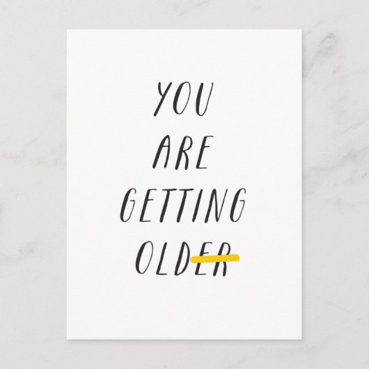 お前は年を取った ポストカード (正面)