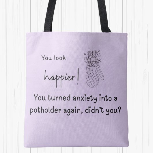 お前は幸せだ!高齢者への不安 トートバッグ