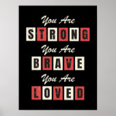 お前は強い！あなたは勇敢だ！愛されてる！ ポスター (正面)