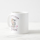 お前は得ピザ俺のハートおもしろいパンだ コーヒーマグカップ (正面左)