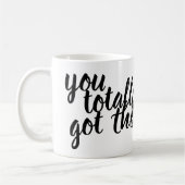 お前は得全く！ コーヒーマグカップ (左)