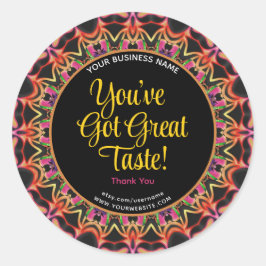 お前は得素晴らし舌カラフルだ ラウンドシール