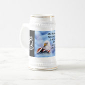 「お前は忘れ」 ビールジョッキ (正面左)