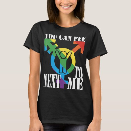 お前は性無しで女の雄ビの隣にいるぞ Tシャツ (正面)