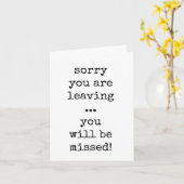 お前は恋しく思同僚の離れさよなら カード (黄色い花)