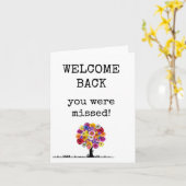 お前は恋しく思歓迎バックカードフローラ カード (黄色い花)