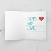 「お前は息子素晴らしだ」バレンタイン シーズンカード (内部)