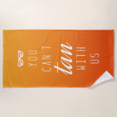 お前は我々と付き合えない ビーチタオル (正面)