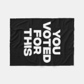 お前は投票した！ フリースブランケット (正面(横))