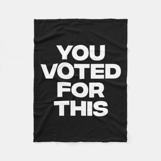 お前は投票した！ フリースブランケット (正面)