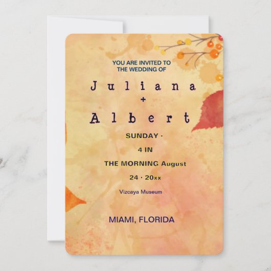 お前は招待されやっ結婚た 招待状 (正面)