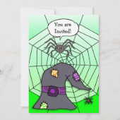 お前は招待されクモハローウィンパーティ 招待状 (正面)