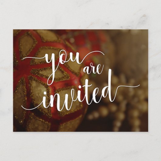 お前は招待されクリスマスパーティーだ ポストカード (正面)