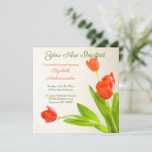 お前は招待されフローラブライダルシャワー 招待状 (スタンド正面)