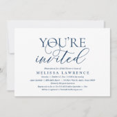 お前は招待されブライダルシャワーモダン・パーティー・インビタ 招待状 (正面)