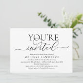 お前は招待されブライダルシャワーモダン・パーティー・インビタ 招待状 (スタンド正面)