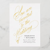 お前は招待され我々の結婚味方だ 箔招待状 (正面)