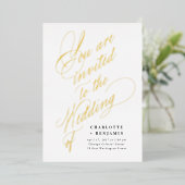 お前は招待され我々の結婚味方だ 箔招待状 (立ち正面)