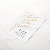 お前は招待され我々の結婚味方だ 箔招待状 (回転した状態)