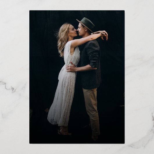 お前は招待され我々の結婚味方だ 箔招待状 (裏面)