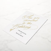 お前は招待され我々の結婚味方だ 箔招待状 (回転した状態)