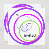 お前は招待され。ご参加ください 招待状 (正面/裏面)