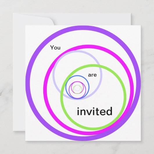 お前は招待され。ご参加ください 招待状 (正面)