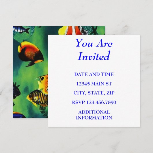 お前は招待され 招待状 (正面/裏面)