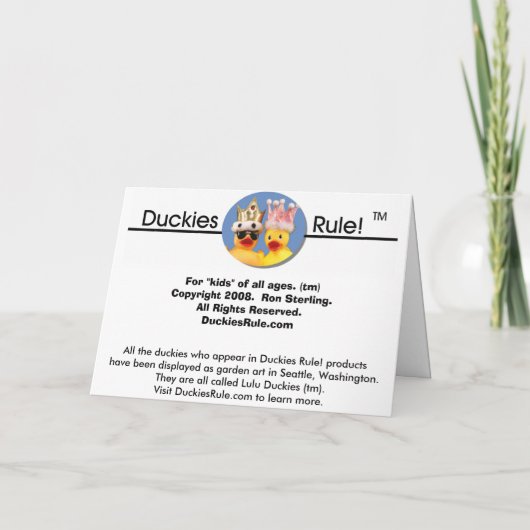 お前は招待され! 招待状 (裏面)