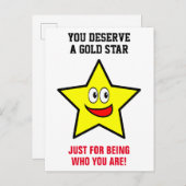 お前は星の金ゴールドだ ポストカード (正面/裏面)