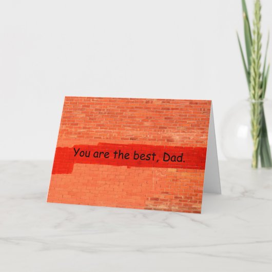 「お前は最高のパパだ」父親の日カスタマイズ可能 カード (正面)