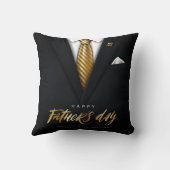 お前は最高のパパの金ゴールド父の日だ クッション (裏面)