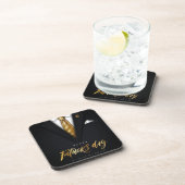 お前は最高のパパの金ゴールド父の日だ コースター (右側)