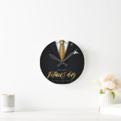 お前は最高のパパの金ゴールド父の日だ ラウンド壁時計 (ホーム)