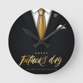 お前は最高のパパの金ゴールド父の日だ ラウンド壁時計