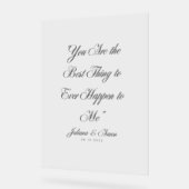 「お前は最高の俺に起きたことだ」 アクリルサイン (傾斜)