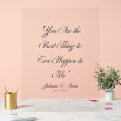 「お前は最高の俺に起きたことだ」 アクリルサイン (ウェディング)