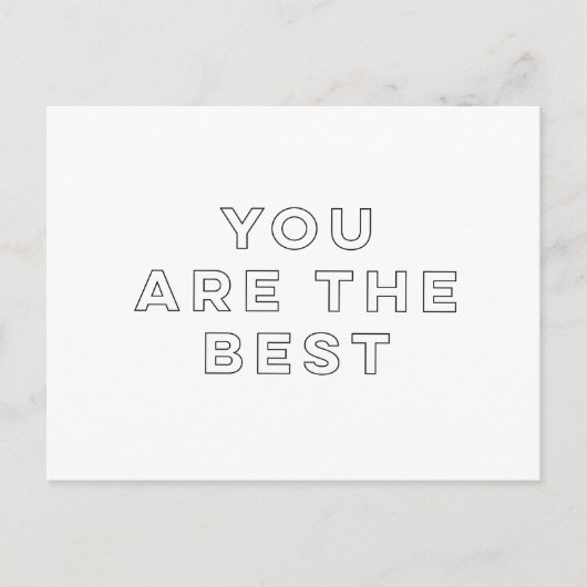 お前は最高の ポストカード (正面)