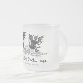 お前は来長い道を歩んでいる フロストグラスマグカップ (正面右)