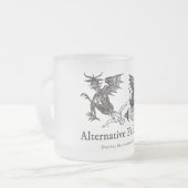 お前は来長い道を歩んでいる フロストグラスマグカップ (正面左)